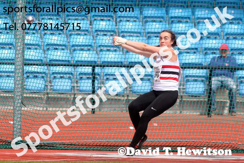 Womens under-20s hammer, Northern Senior and Under-20s Champs., SportsCity, Manchester. Photo: David T. Hewitson/Sports for All Pics